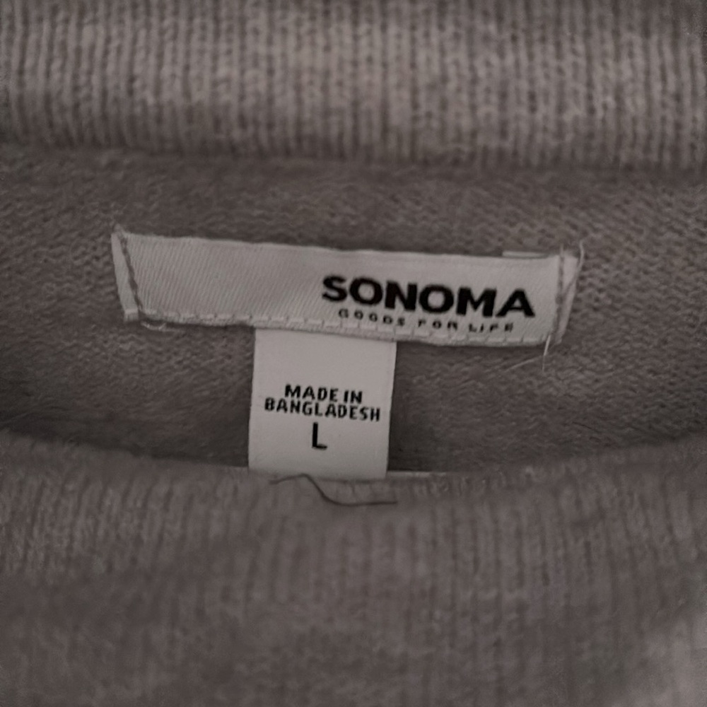 Over sized Sonoma mock turtle neck size large - Picture 5 of 7